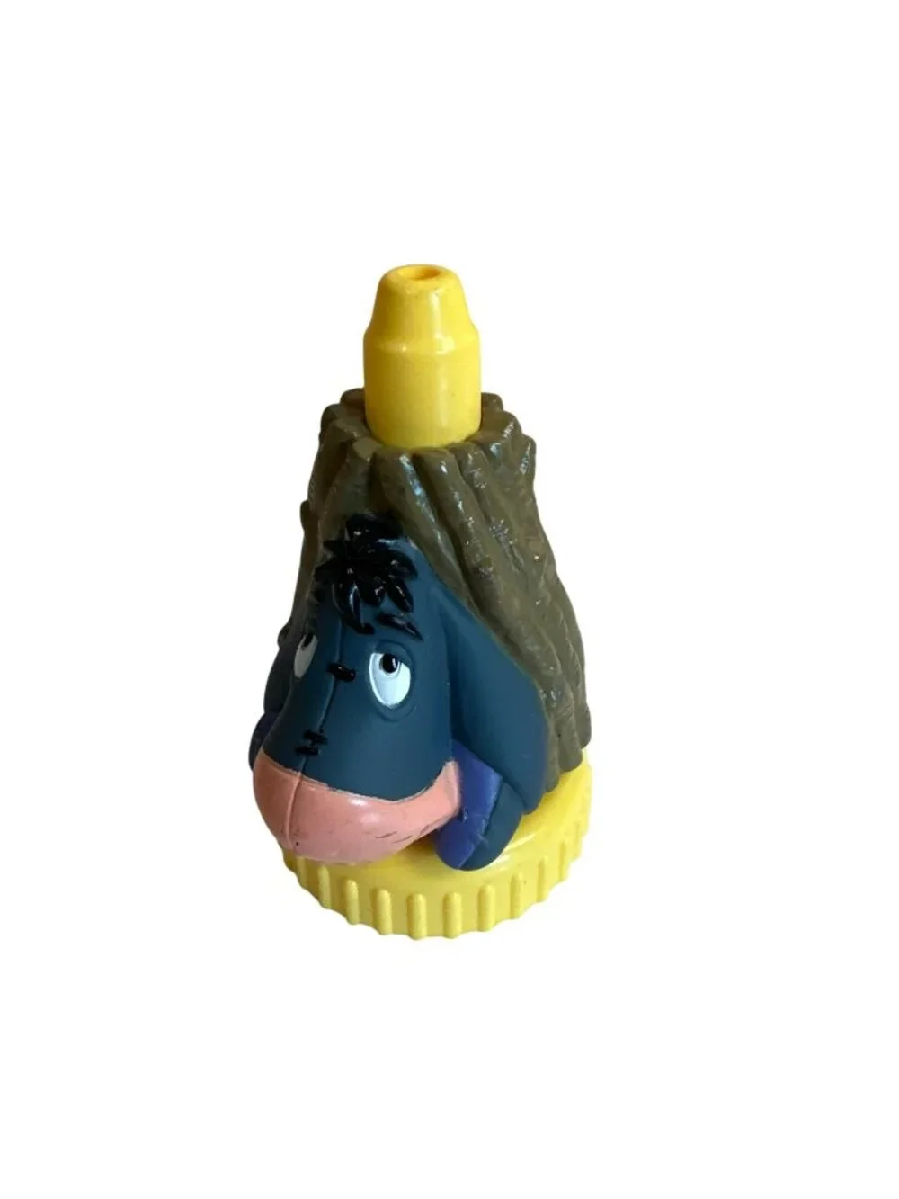 Good 2 Grow Disney Eeyore Plastic Bottle Cap Topper Yellow & Brown Collectible